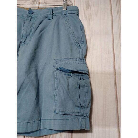 St Johns Bay Shorts Men's 34 Cargo Pockets Blue‎ - Picture 3 of 5